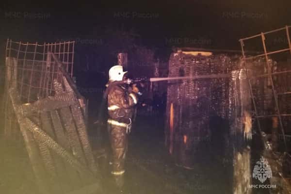 Накануне в Шале сгорела баня