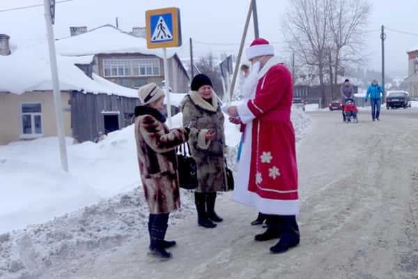 В канун Нового года в Шале дежурил необычный экипаж ДПС